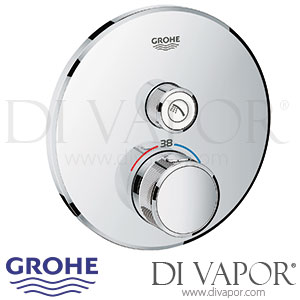 Grohe Grohtherm SmartControl Thermostat - 2018 to 2020 - Shower Spare Parts 29118000 GEN2